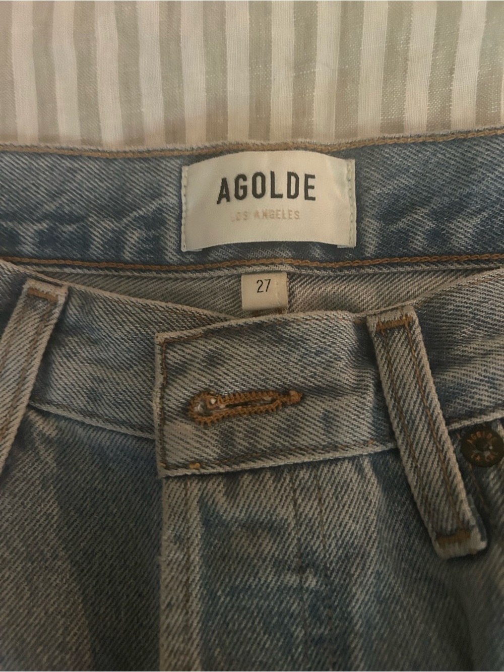 Agolde Light Wash Luna Jeans - Picture 3 of 6